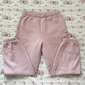 Aritzia Cupid Pink Cuffed Sweatpants